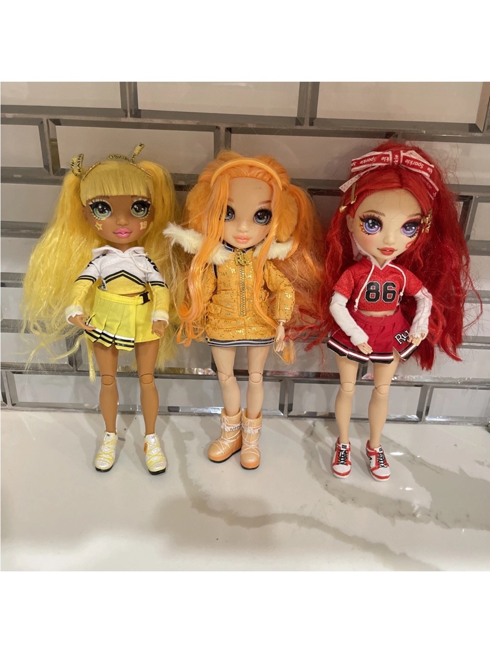 Rainbow High Doll - Cheerleader Sunny Madison Rowan Winter Break GREAT